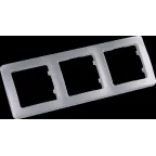 MASTER Рамка на 3 поста, серебро