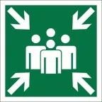 Знак безопасности BL-2020B.E21"Пункт (место) сбора" | a21290 | Белый свет