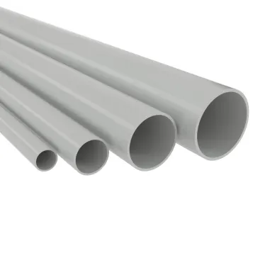 Труба гладкая жесткая ПВХ 32мм тяжелая серая (2м)