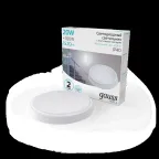 Светильник светодиодный ДБП 20 Вт 1520 лм 4000К AC 220В Белый IP40 круг D180х33мм Пластик ЖКХ с оптико-акустическим датчиком HALL Gauss