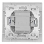 Выключатель Минск двухклавишный СП с индикатором 10А белый