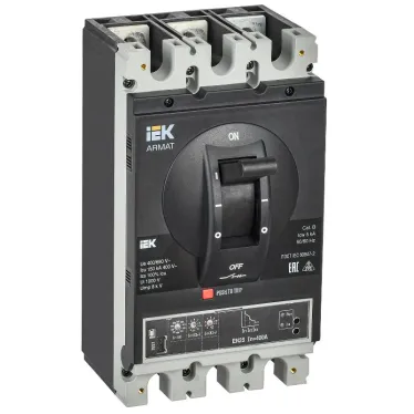 ARMAT Автоматический выключатель в литом корпусе 3P типоразмер H 150кА 400А расцепитель электронный стандартный