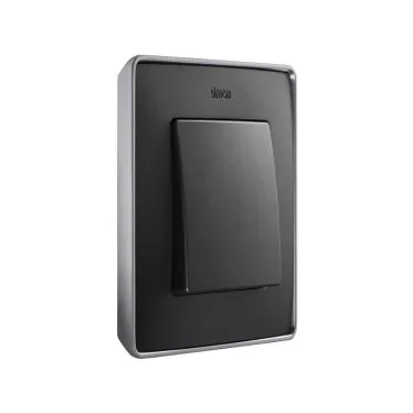 Рамка 2 поста графит основание алюминий