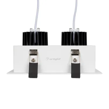 Светильник CL-KARDAN-S180x102-2x9W Warm (WH, 38 deg) | 024127 | Arlight