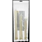 Набор хомутов 3,6х200, 3,6х250, 3,6х300 бел. (75шт/упак)