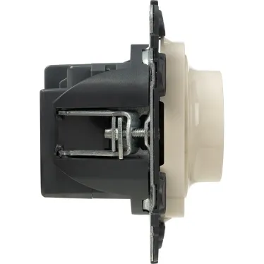 Valena ALLURE Светорегулятор с поворотной ручкой универсальный 300Вт без нейтрали С лицевой панелью Слоновая кость