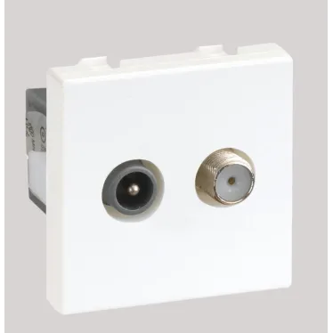 Connect Розетка TV-SAT винты белый
