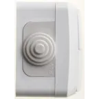 ЭТЮД Выключатель двухклавишный наружный IP44 серый