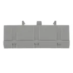 Шина фаза L 6х9мм 10 отверстий латунь серый изолированный корпус на DIN-рейку PROxima