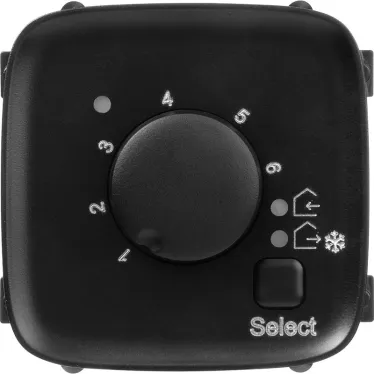 Valena ALLURE Лицевая панель для термостата для теплых полов Антрацит