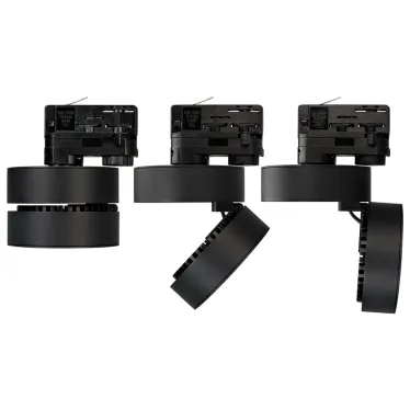 Светильник LGD-MONA-TRACK-4TR-R100-12W Warm3000 (BK, 24 deg) | 024996 | Arlight