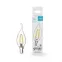 Лампа светодиодная Basic Filament Свеча на ветру 4,5W 420lm 4100К Е14 LED 1/10/50 | 1041125 | Gauss