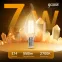 Лампа светодиодная LED 7Вт E14 220В 2700К свеча на ветру | 104801107 | Gauss