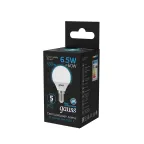 Лампа светодиодная Шар 6.5W 550lm 6500K E14 LED 1/10/100 | 105101307 | Gauss