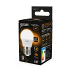 Лампа светодиодная LED 7Вт E27 220В 2700К шар, диммируемая | 105102107-S | Gauss