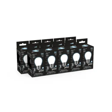 Лампа светодиодная Black LED Filament Шар OPAL E27 5W 450lm 4100K | 105202205 | Gauss