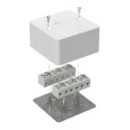 Коробка огнестойкая для кабель-канала 40-0460-FR6.0-12 Е15-Е120 85х85х45