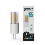 Лампа светодиодная Elementary G4 12V 4W 400lm 4100K керамика LED 1/10/200 | 10724 | Gauss