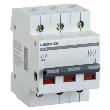 Выключатель нагрузки 3п ВН-32 GENERICA 100А