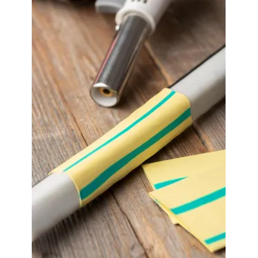 Трубка термоусаживаемая ТУТ нг 40/20 жел-зел рулон PROxima