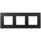Рамка для розеток и выключателей Elegance 14-5013-05 Classic, на 3 поста, антрацит