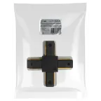 Коннектор TR-1PA-СX-BK X-образный для однофазного шинопровода черный