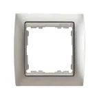Рамка на 1 пост, S82, алюминий матовый - алюминий