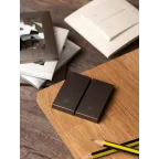 Валенсия лицевая панель выключателя 2-кл. проходного 10А графит