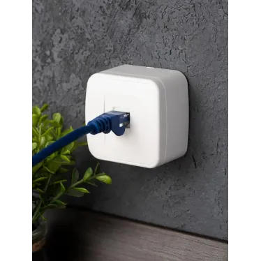Розетка Минск RJ-45 1-местная ОП 1А 120В белая