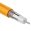 Кабель коаксиальный RG-6U+Cu нг(А)-HF, Cu/Al/Cu, 64%, 75Ом, бухта 100 м, оранж, REXANT