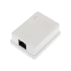 Розетка компьютерная внешняя 1-порт RJ-45 8P8C UTP неэкранированная. кат6,