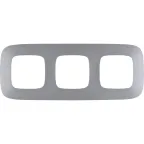 Valena ALLURE Рамка 3 поста алюминий универсальная