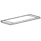 Пластина для ввода кабелей, разрезаемая дополнительная - для металлического шкафа XL3 400 | 020120 | Legrand