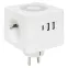 Тройник Куб 2 гнезда 2USB 2,4А+Type C + Ночник