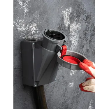 Розетка стационарная наружная 1342 3Р+РЕ 63А 380В IP67 PROxima