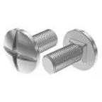 Винт М6х12 DIN с подголовником, класс прочности 4.8, гальван. цинк