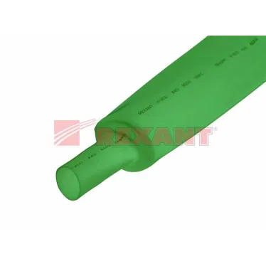Термоус.труб. 30,0 15,0 мм, зеленая, 10шт*1м, REXANT