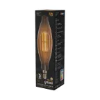 Лампа светодиодная LED Vintage Filament BT120 8W E27 120*420mm Amber 780lm 2400K 1/10 | 155802008 | Gauss