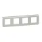 Рамка Mosaic 4Х2 модуля - алюминий