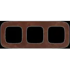 Valena ALLURE Рамка 3 поста Кожа универсальная