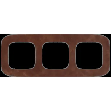 Valena ALLURE Рамка 3 поста Кожа универсальная