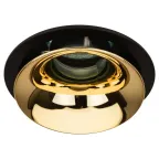 Светильник встраиваемый декоративный KL103 BK/GD MR16 GU5.3 черный золото