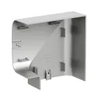 Угол плоский 90х50 мм серый металлик