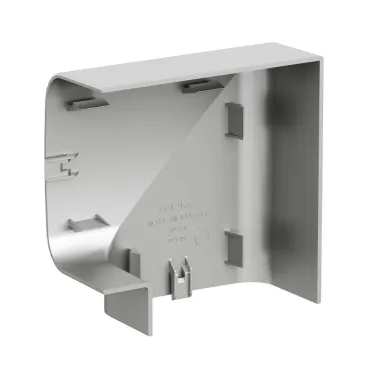 Угол плоский 90х50 мм серый металлик