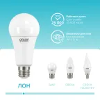 Лампа светодиодная LED 25 Вт 2100 лм 4100К А70 груша нейтральный E27 AC 220В Elementary Gauss