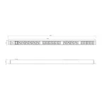 Блок розеток. вертикальный. 10 розеток Schuko. 10 розеток IEC320 C13. выключатель с подсветкой. без кабеля питания. входной разъем IEC320 C20 16A. 250В. корпус алюминий. черный