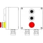 Взрывозащищенный пост управления из алюминия CPE-A-17 -(2xP1B(11) -1xP3E(11)) - 2x6018AASBKGM2SB(C)1Ex d e IIC T6 Gb / Ex tb IIIC T80°C Db IP66