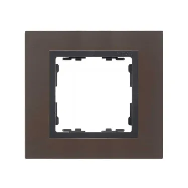 Рамка на 1 пост, S82N, свинец - графит (металл им.)