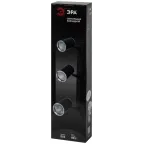 Светильник настенно-потолочный спот OL35-3 BK MR16 GU10 IP20 черный хром