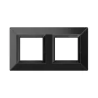 Рамка из металла, ''Avanti'', черная, 4 модуля